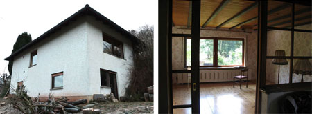 Einfamilienhaus Holzverkleidung Lärchenholzschalung in Göttingen