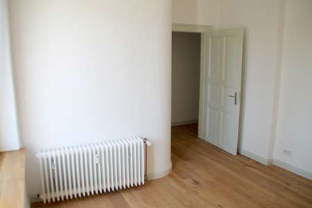 GK-Wand mit runder Ecke