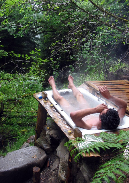 Aussenbadewanne in Schottland