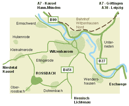 karte witzenhausen rossbach