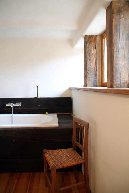 Badezimmer in unserem Fachwerkhaus