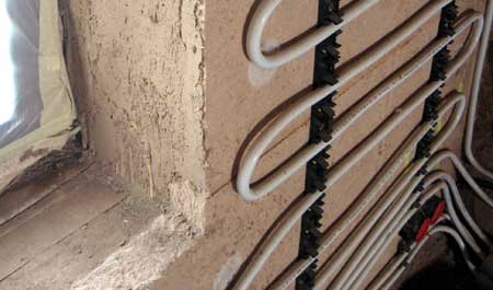 Innendämmung mit Wandheizung