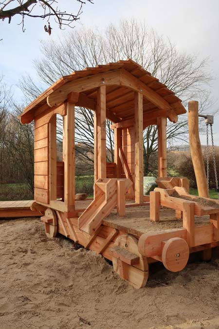 Eisenbahn Sandkasten