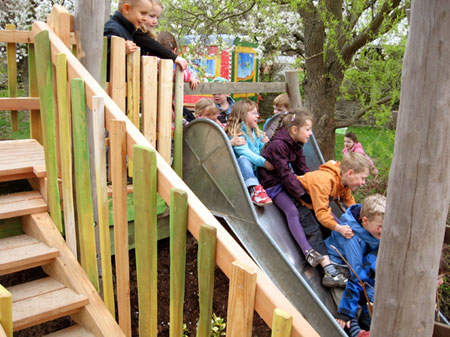 Die Hangrutsche in Aktion