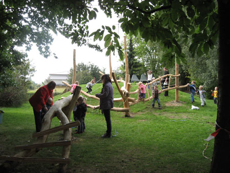 Klettergerüst Drachentanz aus Robinie