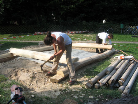 dechseln holzverbindungen robinie