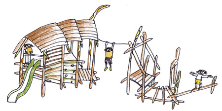 Skizze des Lindwurms