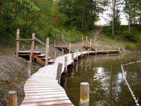 Badesteg Gruener See