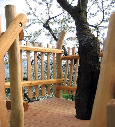 Die Platform des Baumhauses