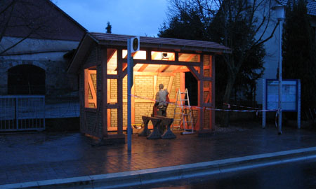 Ausmauerung Lehmsteine