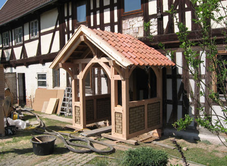 Fachwerkvorbau Rohbau