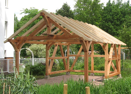 Pavillon Fachwerkkonstruktion