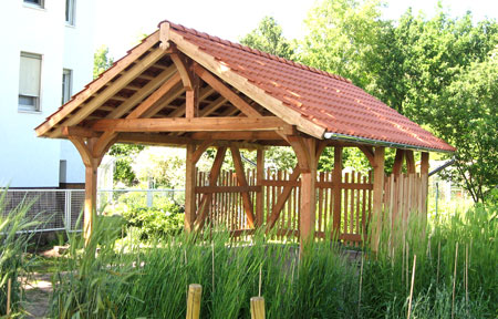 Gartenpavillon Fachwerk